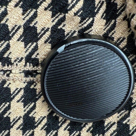 House of Harlow Houndstooth Cropped Double Breasted Blazer Size Small Preppy - Picture 13 of 13